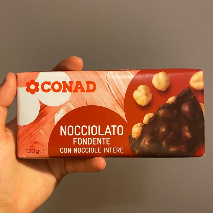 photo of Conad Cioccolato fondente con nocciole intere shared by @giorgiamk on  21 Apr 2024 - review