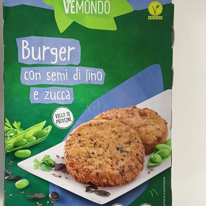 photo of Vemondo 2 burger con semi di lino e zucca shared by @lonfru on  23 Oct 2024 - review