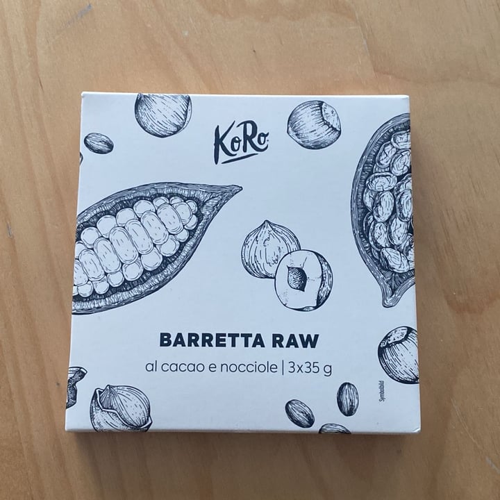 photo of Koro barretta raw al cacao e nocciole shared by @ema79 on  15 Sep 2025 - review