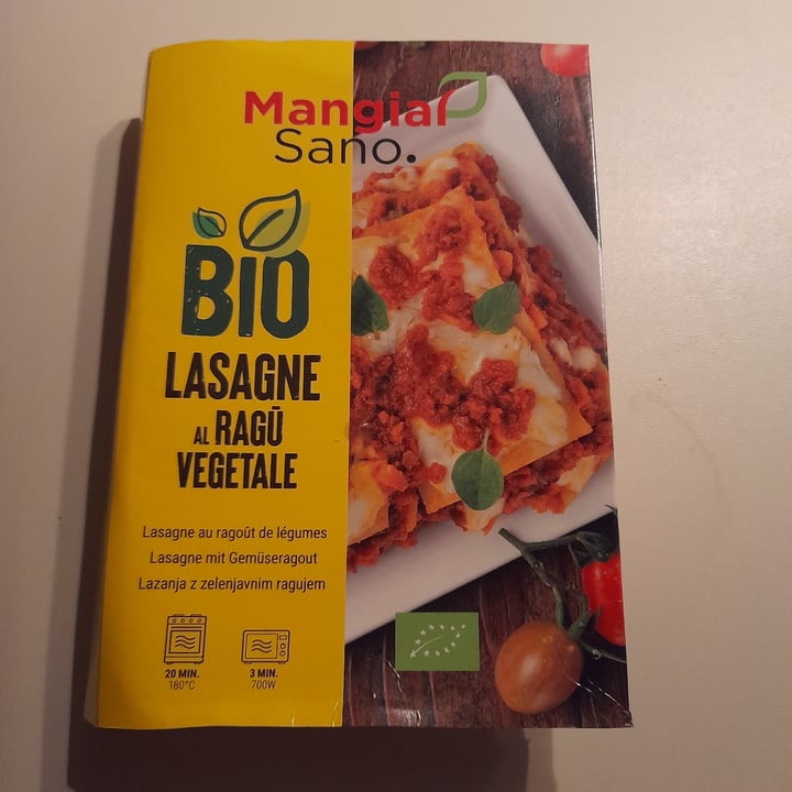 photo of Mangiar Sano Bio Lasagne Al Ragù Vegetale shared by @oliveg on  14 Sep 2023 - review