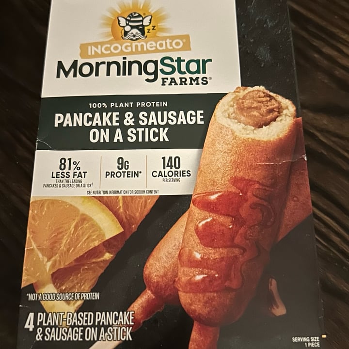 photo of MorningStar Farms Incogmeato Pancake & Sausage On A Stick shared by @vegan4thecritters on  04 Mar 2024 - review