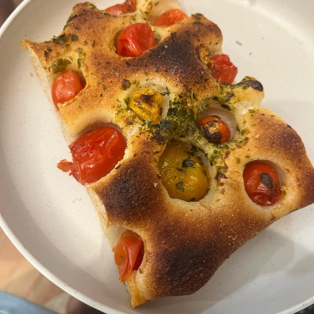 Photo of the dish “tomato focaccia”