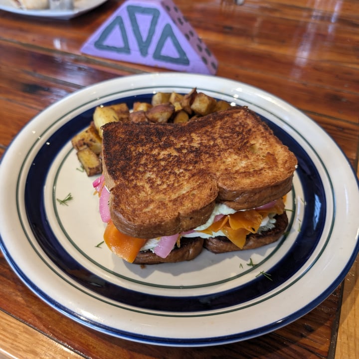 photo of Two Dollar Radio Headquarters Land O' Lox Sandwich shared by @aashishkebab on  29 May 2024 - review