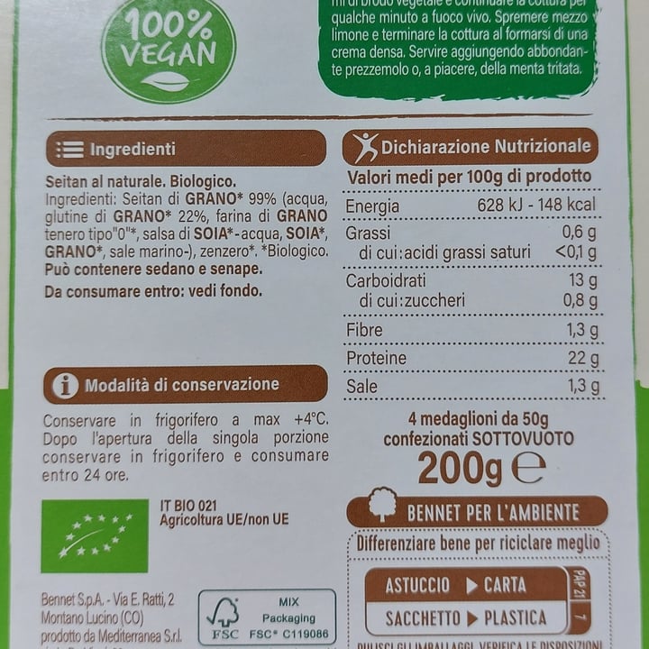 photo of Bennet bio Seitan shared by @ericaconlac on  16 Jan 2025 - review