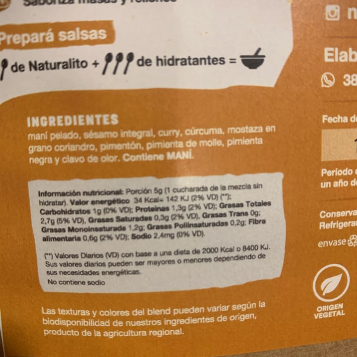 photo of Naturalito Curry de la Quebrada shared by @lurethemwithfood on  23 Apr 2024 - review
