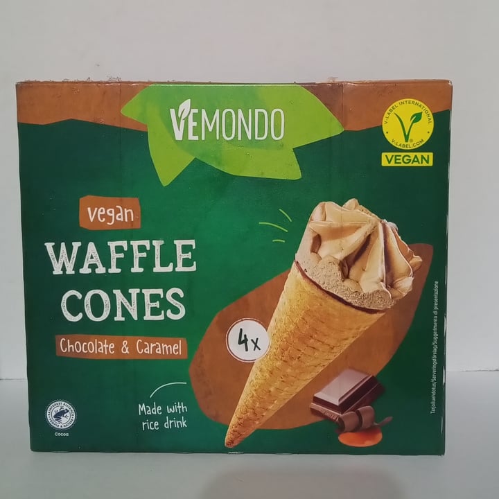 photo of Vemondo waffle cones chocolate and caramel shared by @ariannamori91 on  17 Feb 2024 - review