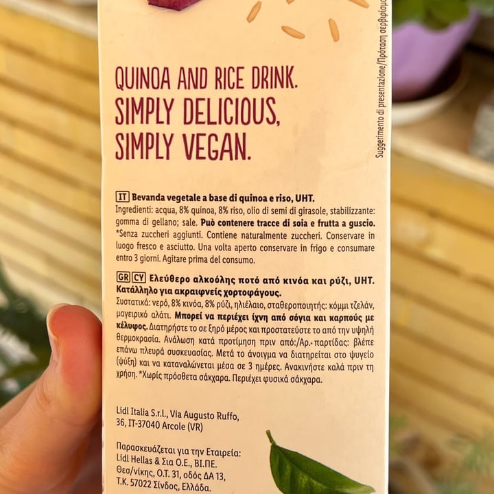 photo of Vemondo quinoa and rice drink shared by @annamiou on  26 Sep 2025 - review