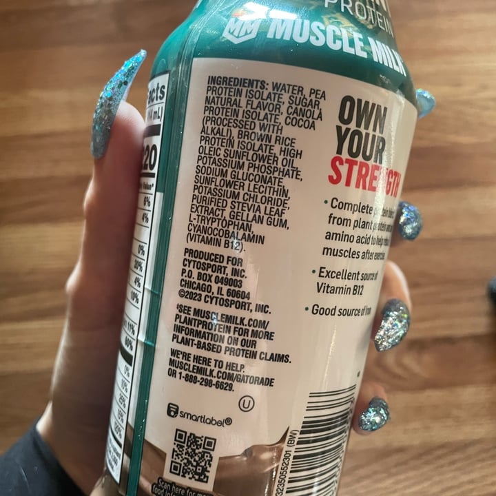 photo of Muscle Milk Plant Protein Chocolate Shake shared by @switchharris on  21 Apr 2024 - review