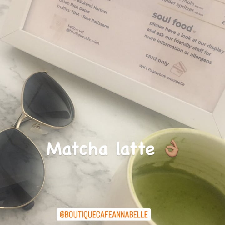 photo of boutique cafe annabelle matcha latte Was Great With Oat Milk shared by @radhaanjali on  02 Oct 2023 - review