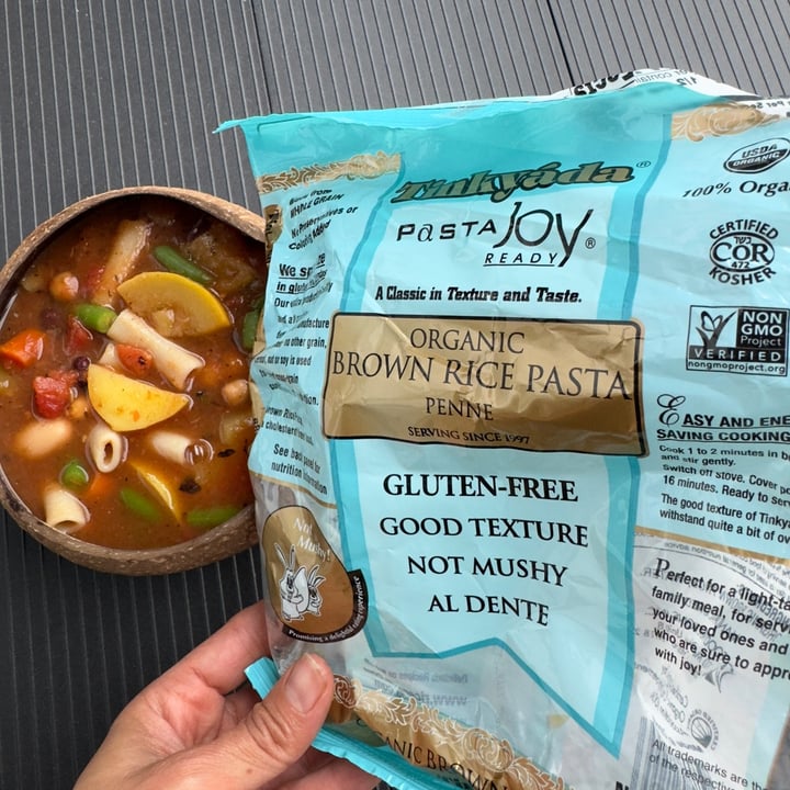 photo of Tinkyada Organic Brown Rice Pene Pasta shared by @berryveganplanet on  03 Dec 2023 - review