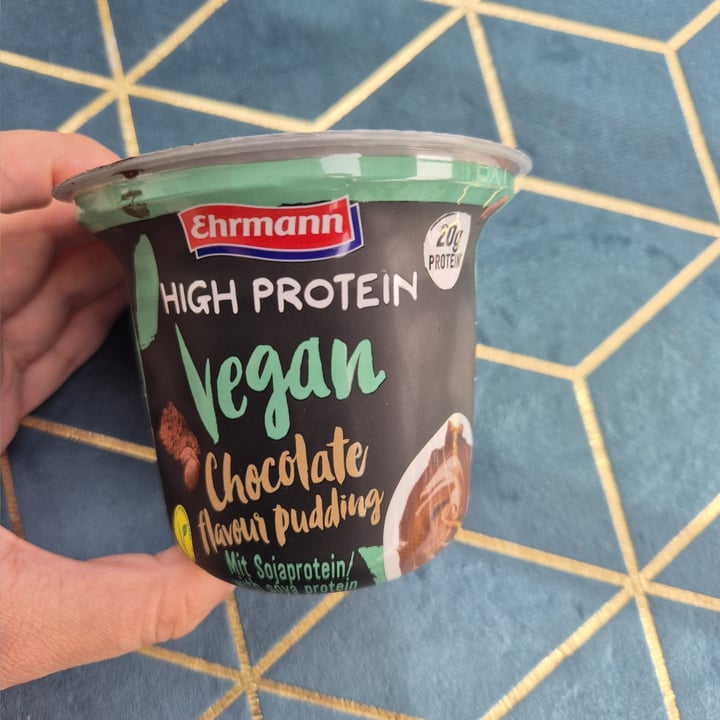 photo of Ehrmann High protein vegan chocolate flavour pudding shared by @enkelvegan on  07 Oct 2025 - review