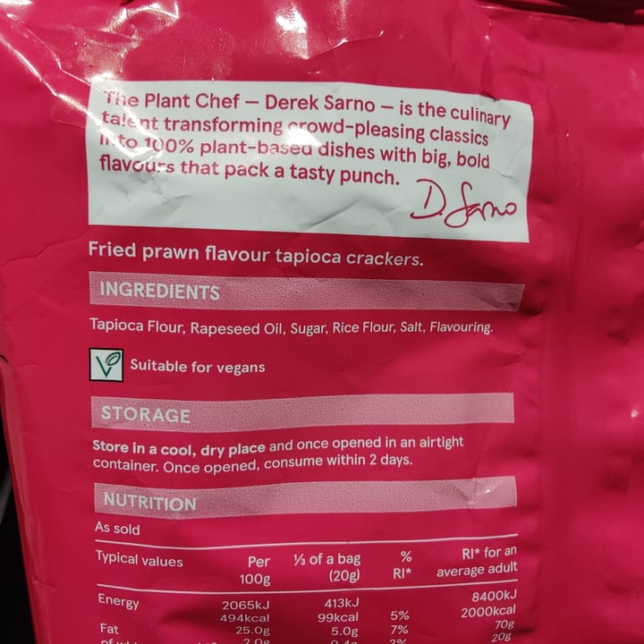 photo of Tesco Plant Chef prawn flavour crackers shared by @plumesworld on  20 Oct 2023 - review