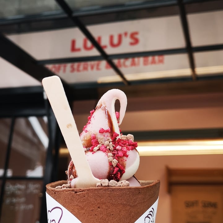 photo of Lulu's Soft Serve & Açai Bar Soft Serve Sundae with edible cups shared by @sademosz on  21 Dec 2023 - review