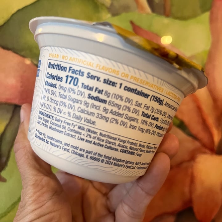 photo of Nature's Fynd Dairy-Free FY Yogurt Vanilla shared by @bandita on  03 Mar 2024 - review
