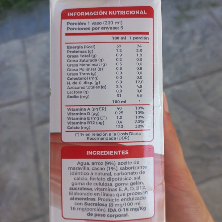 photo of Tucapel Bebida De Arroz Chocolate shared by @agustin1925 on  16 Apr 2025 - review