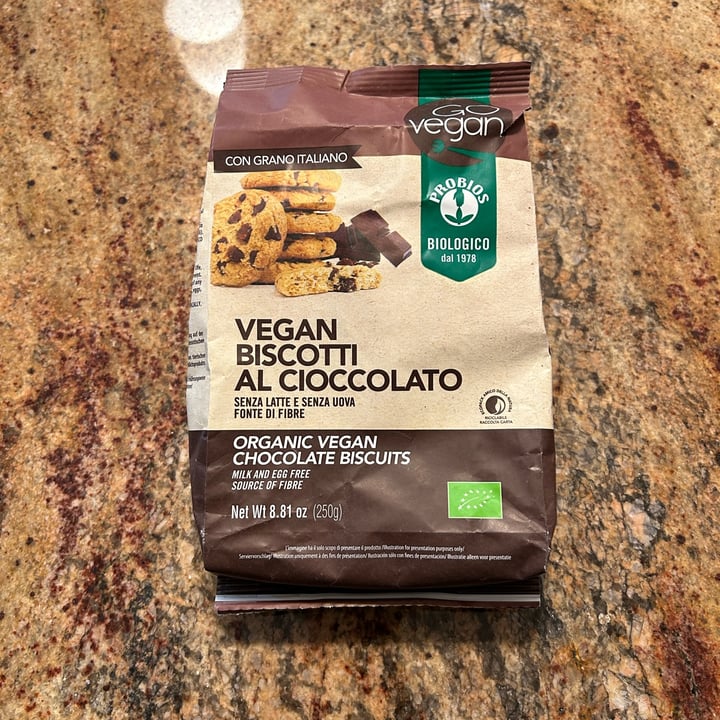 photo of Probios Vegan biscotti al cioccolato shared by @annaberger on  24 Apr 2024 - review