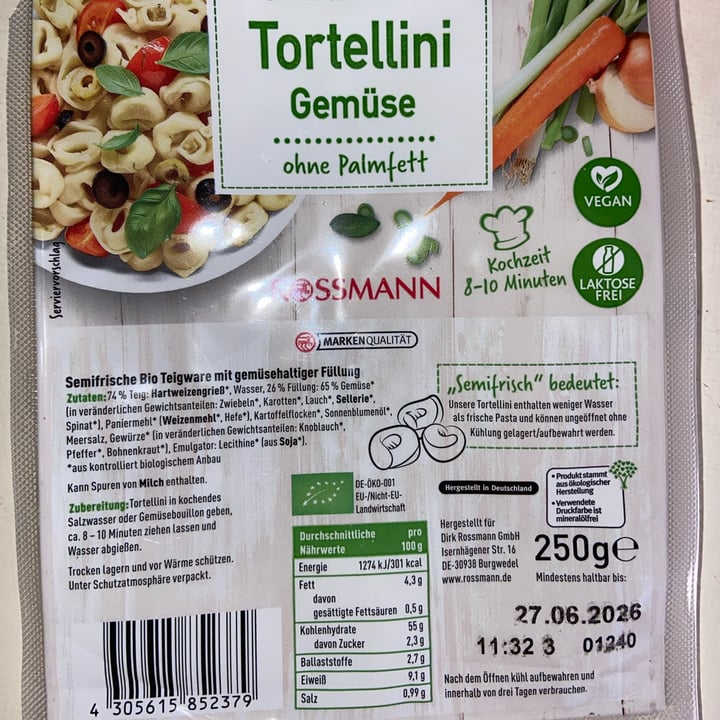photo of Rossmann tortellini verduras shared by @vdeliaa on  07 Oct 2025 - review