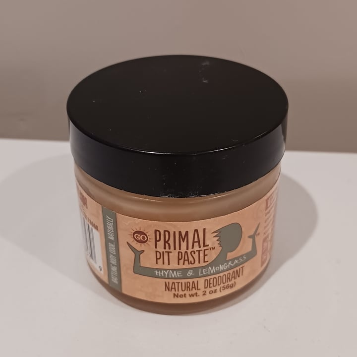 photo of Primal Pit Paste Thyme and Lemongrass shared by @heartartichokehearts on  21 Apr 2024 - review