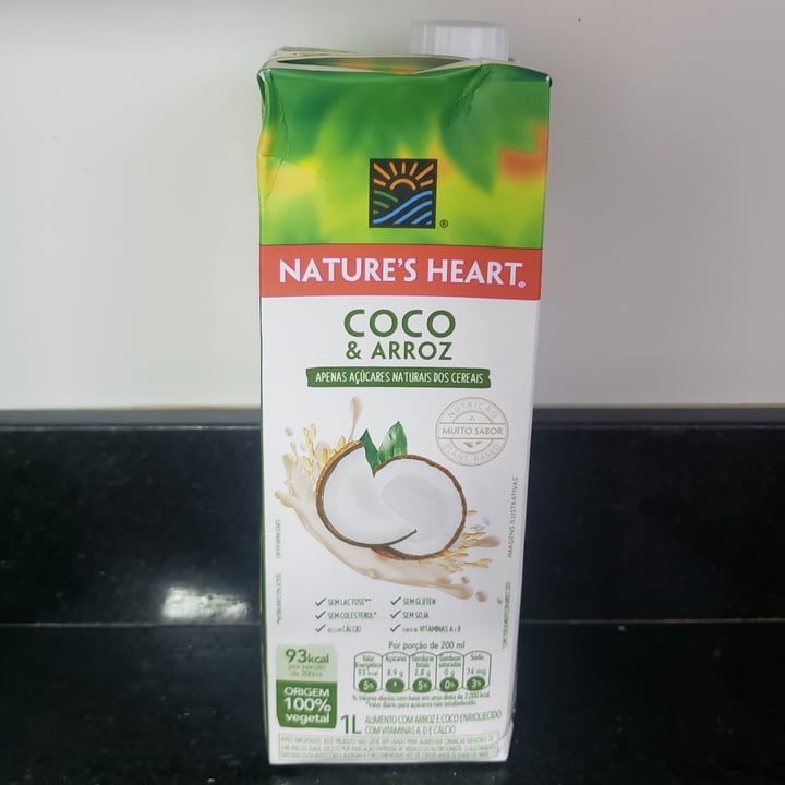 photo of Nature's Heart Bebida coco e arroz shared by @nalunutriveg on  13 Nov 2023 - review