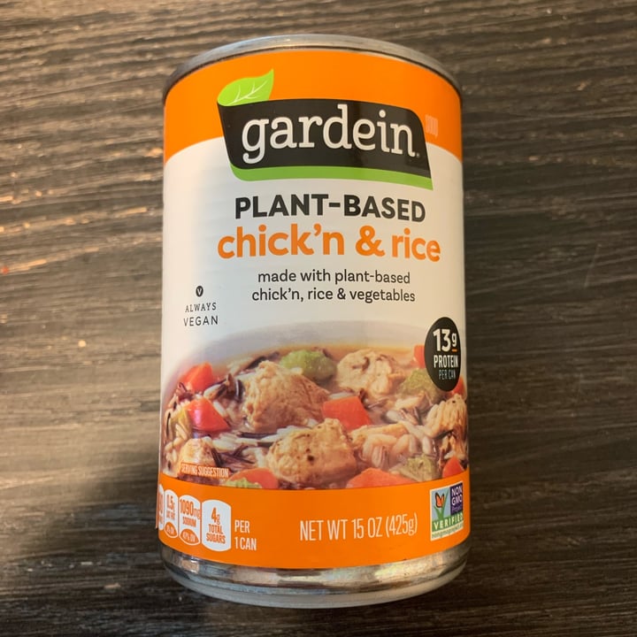 photo of Gardein Chick’n & Rice Soup shared by @friendlyvegan on  05 Sep 2023 - review
