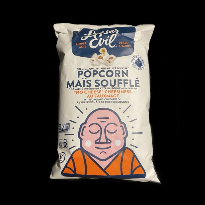 photo of Lesser Evil Snacks Organic Popcorn: “No Cheese” Cheesiness shared by @th-vegan on  23 Dec 2024 - review