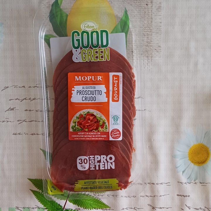 photo of Good & Green Affettato di mopur al gusto di prosciutto crudo shared by @dippy on  03 Oct 2023 - review