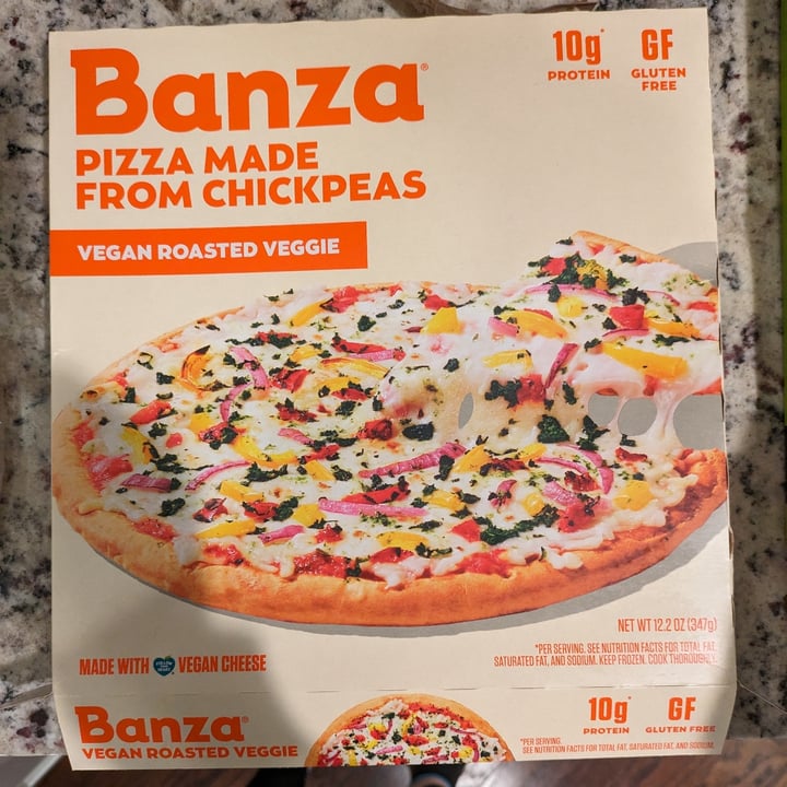 photo of Banza Plant-Based Roasted Veggie Pizza shared by @edav334 on  25 Dec 2023 - review