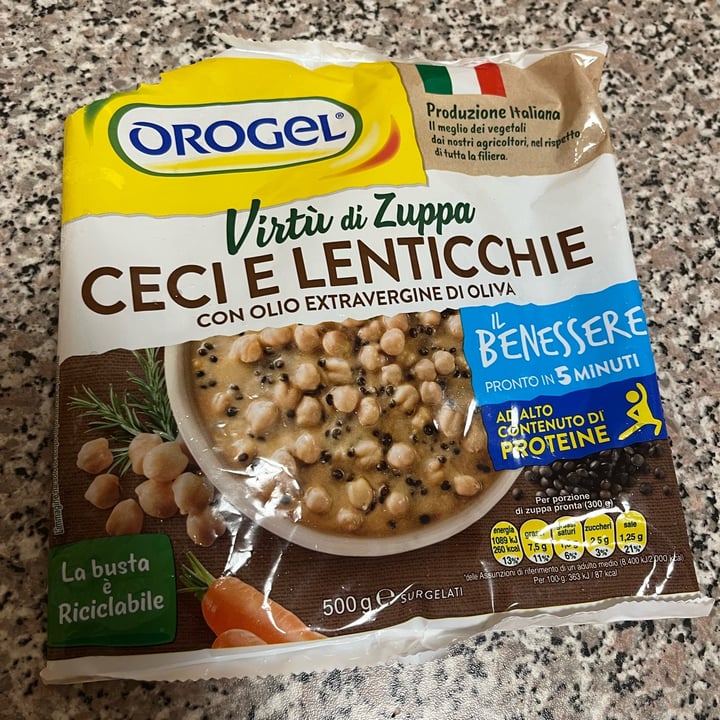 photo of Orogel Virtù di zuppa - Ceci E Lenticchie Nere shared by @studentessacarriera on  07 Nov 2024 - review