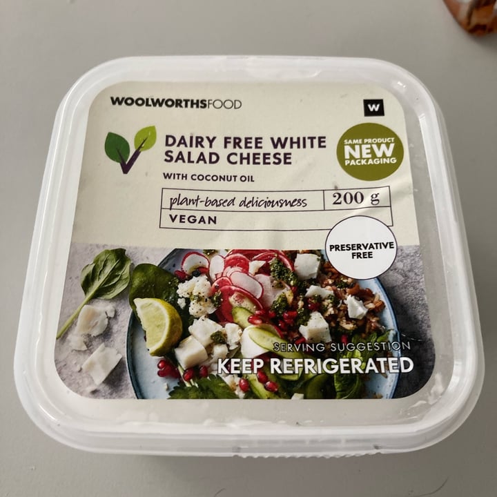 photo of Woolworths Food Dairy Free White Salad Cheese shared by @ctfloof on  02 Oct 2023 - review