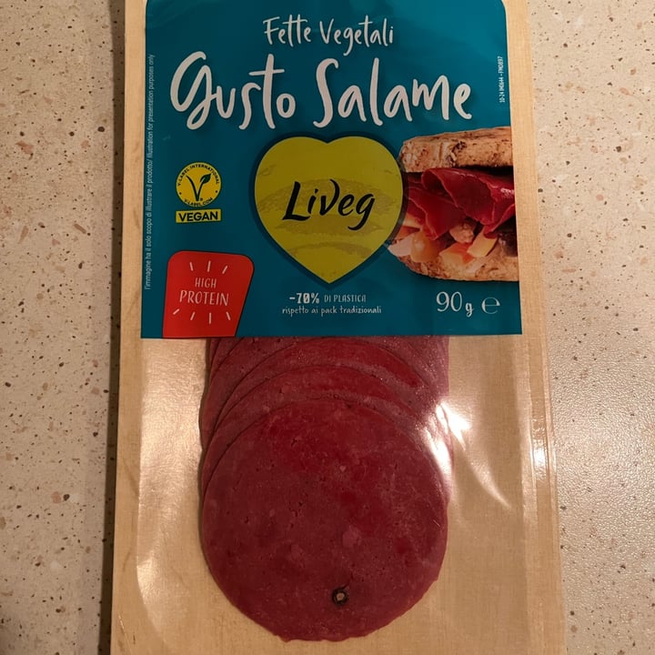 photo of Liveg affettato vegetale gusto salame shared by @itsfrannie on  04 Oct 2025 - review