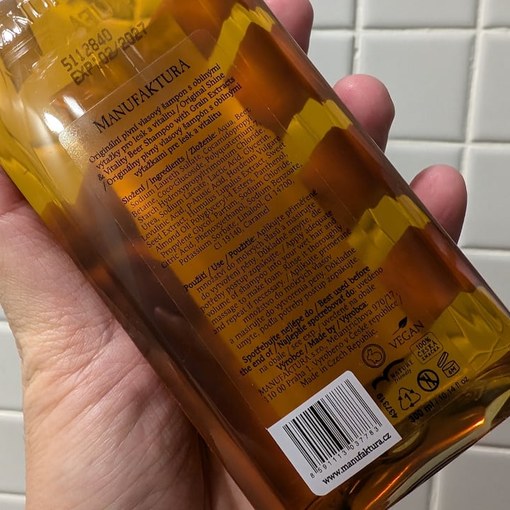 photo of Manufaktura Beer Shampoo shared by @stevenneoh on  26 Jul 2024 - review