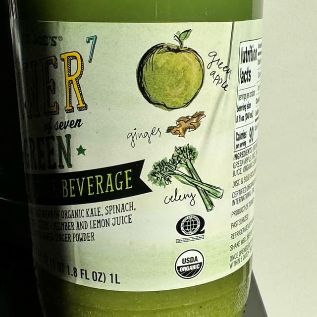 To The POWER of Seven GREEN Organic Juice Beverage at Trader Joe's