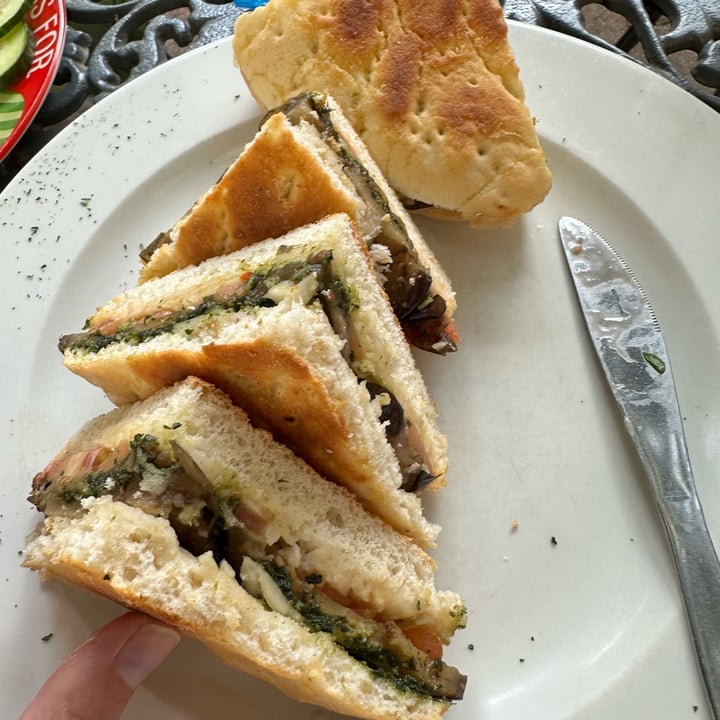 photo of The Silver Birch Aubergine, Tomato And Basil Pesto Tramezzini shared by @securemonkey88 on  30 Dec 2024 - review