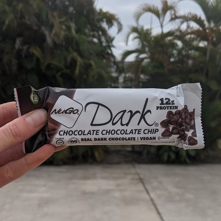photo of NuGo Dark Chocolate Chip Protein Bar shared by @jandrews on  24 Dec 2023 - review