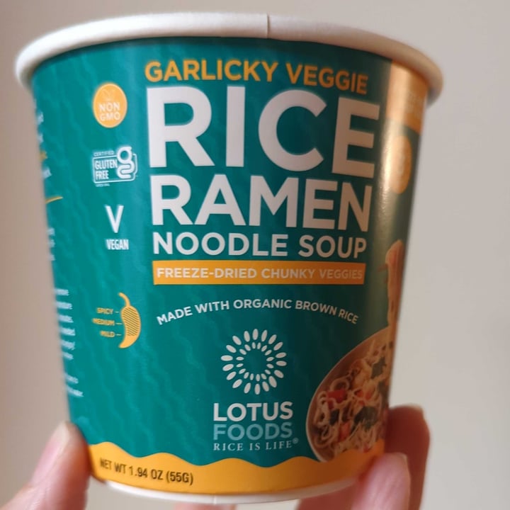 photo of Lotus Foods Garlicky Veggie: Rice Ramen Noodle Soup (instant) shared by @regimack on  22 Sep 2023 - review