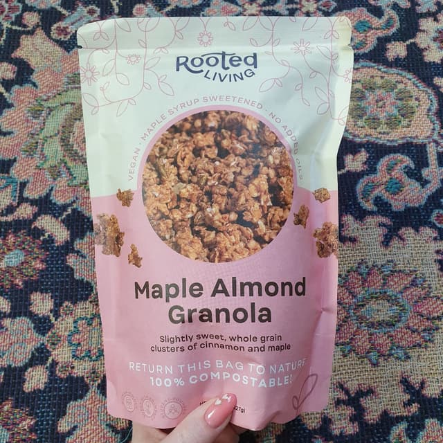 Maple Almond Granola from Rooted Living - Vegan Product Reviews ...