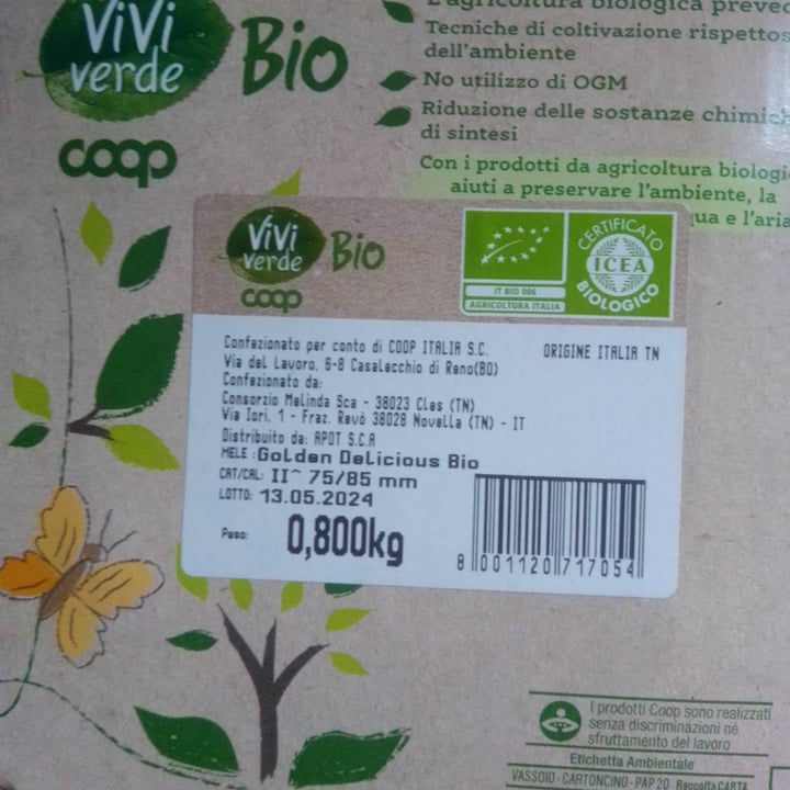 photo of Vivi verde bio Coop Mele Golden delicious Bio shared by @robertaboschi on  20 May 2024 - review