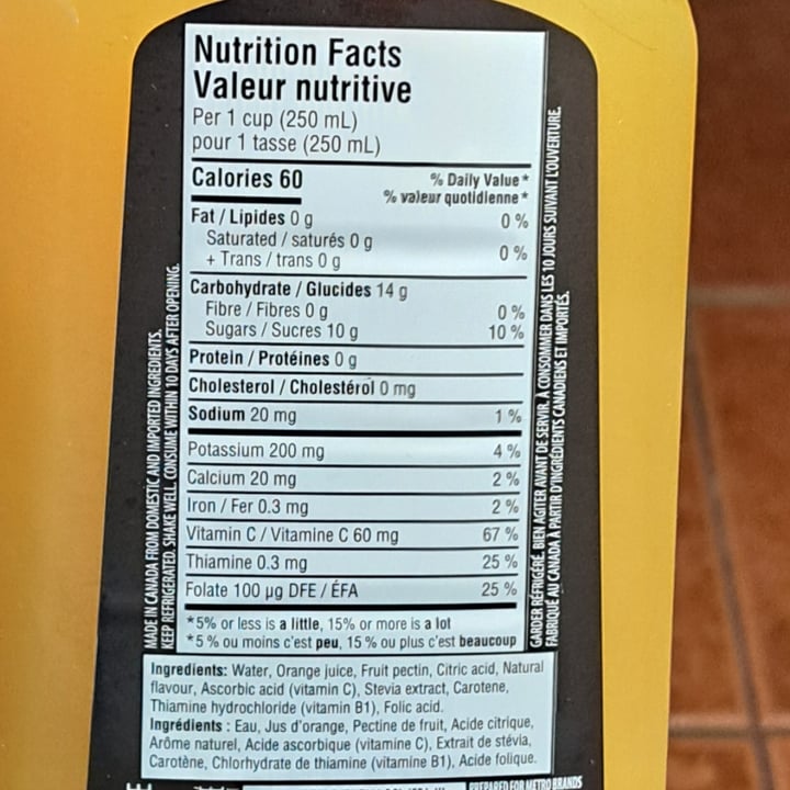 photo of Irresistibles Orange Juice - 50% Less Sugar shared by @svraphael88 on  01 May 2024 - review