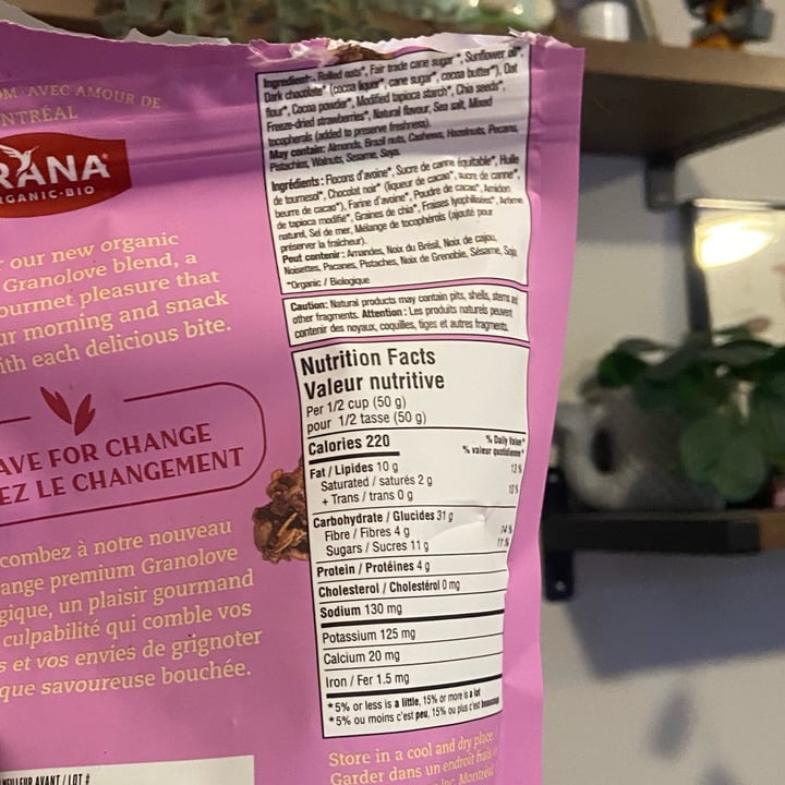 photo of Prana Granolove Chocolate Strawberry shared by @veggie-meg on  21 Jan 2025 - review