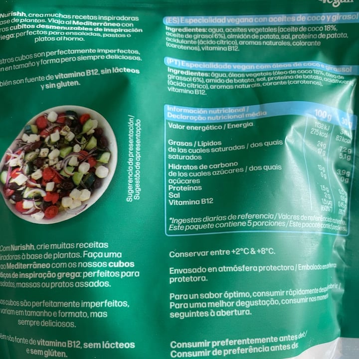 photo of Nurishh Cubos veganos estilo griego shared by @estherdfv on  15 Feb 2025 - review