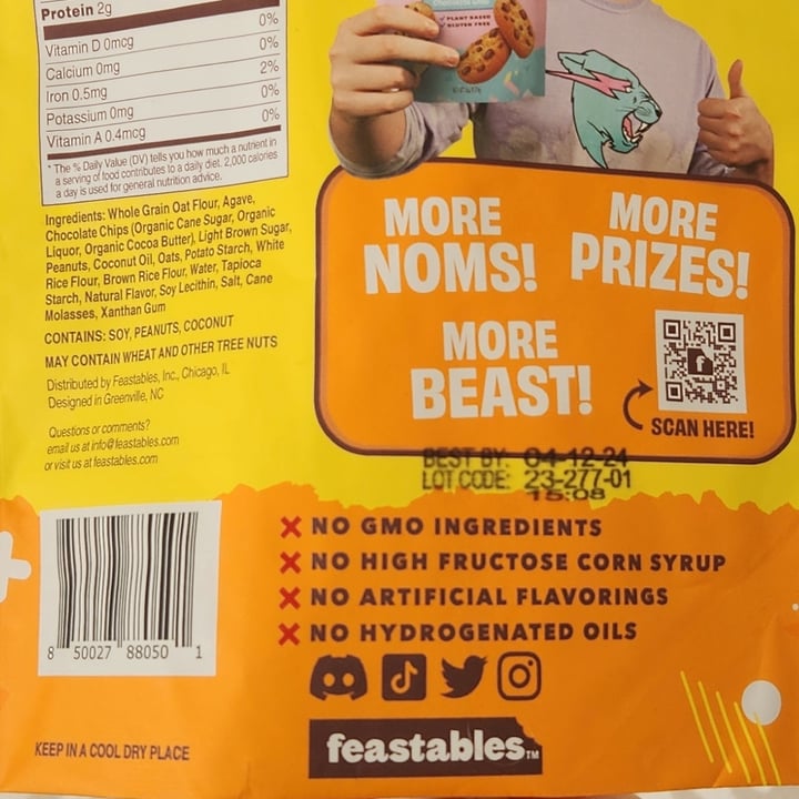 photo of Mr beast Peanut Butter Cookies shared by @rosieb33 on  06 Mar 2024 - review