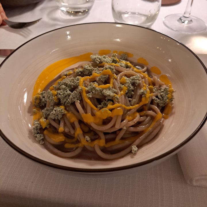 photo of Ristorante "Le Rasole" Bigoli Con Crema Di Carote Arrosto E Ricotta Di Semi Di Girasole shared by @saraz92 on  08 Oct 2024 - review