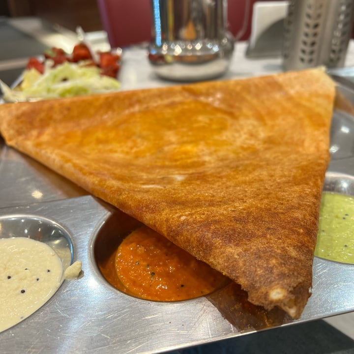 photo of Madras Flavours Pure Indian Vegetarian Restaurant Fusion Mysore Masala Dosa shared by @gingerbreadrhea on  24 Apr 2024 - review