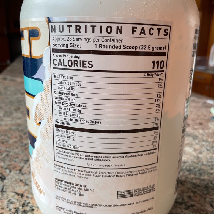 photo of Ghost Vegan Protein Cinnabon shared by @thevagrantvegan on  26 Aug 2025 - review