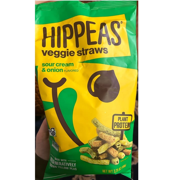 photo of Hippeas Sour Cream & Onion Veggie Straws shared by @natsveganfood on  26 Apr 2024 - review