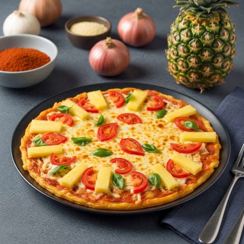 Quick & Healthy: Elevate Your Vegan Store-Bought Pizza with a Pineapple Twist