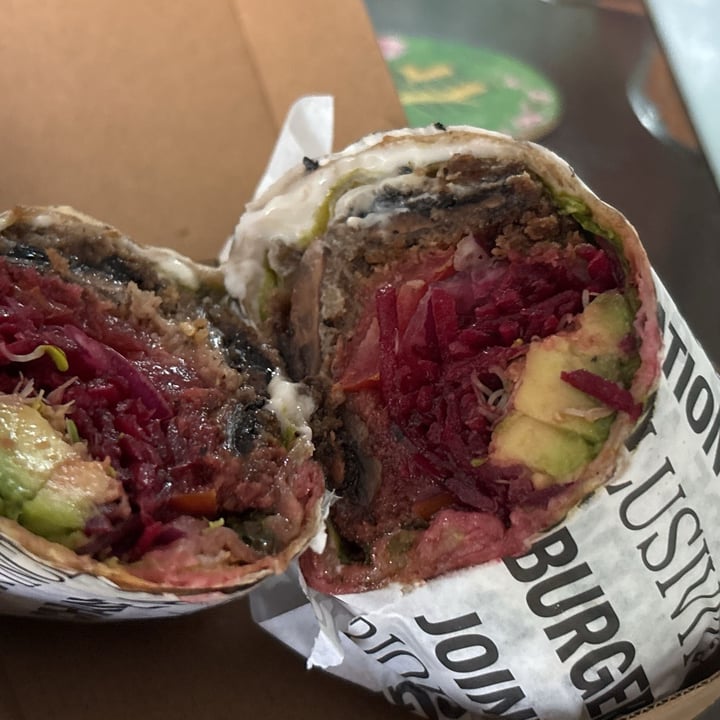photo of VeganBurg Singapore Avo beets wrap shared by @georgejacobs on  29 Sep 2025 - review