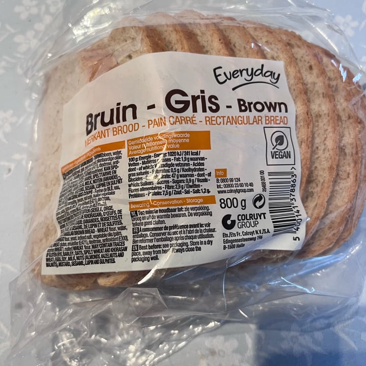 photo of Colruyt pain carre gris shared by @elisabeteribeiro on  17 May 2024 - review