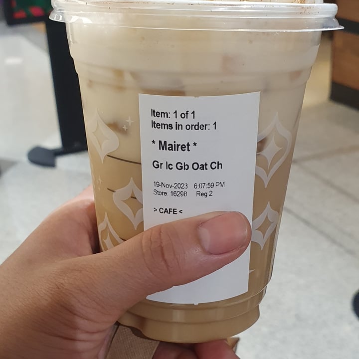 photo of Starbucks Gingerbread Oatmilk Chai shared by @viralata on  24 Nov 2023 - review
