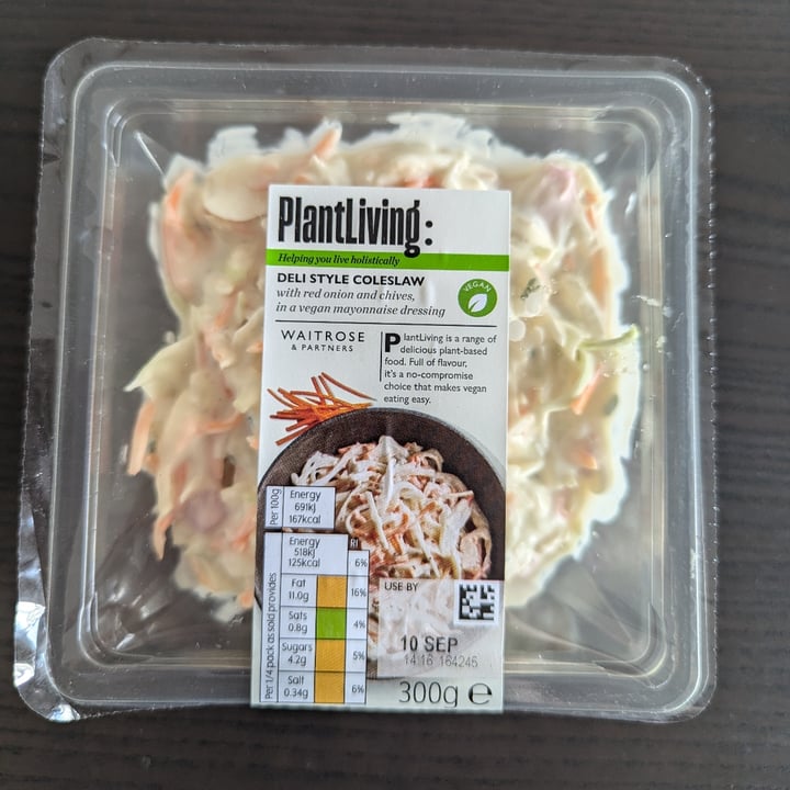 photo of Plant Living DELI STYLE COLESLAW shared by @1sabella on  03 Sep 2024 - review